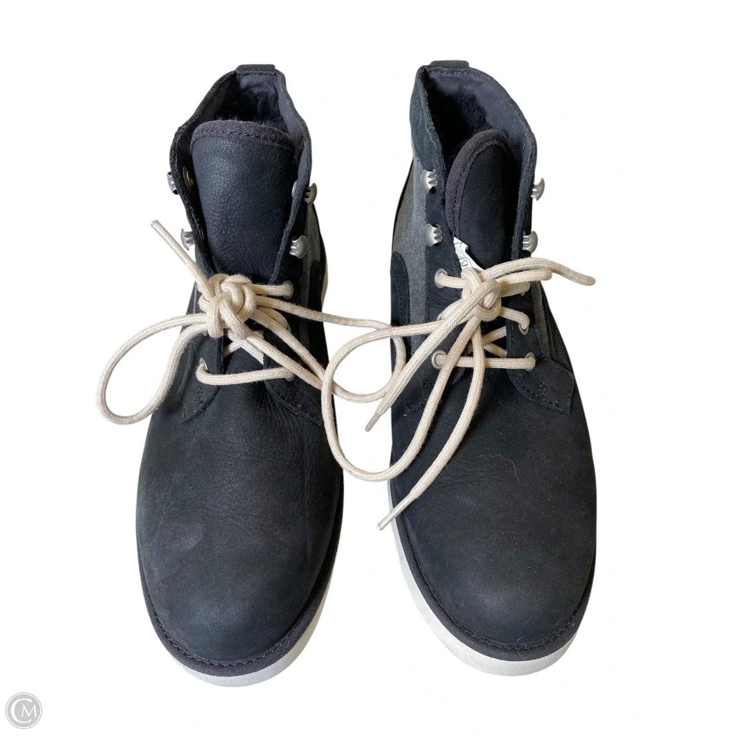 Boots Designer By Ugg In Black & Grey, Size: 9.5