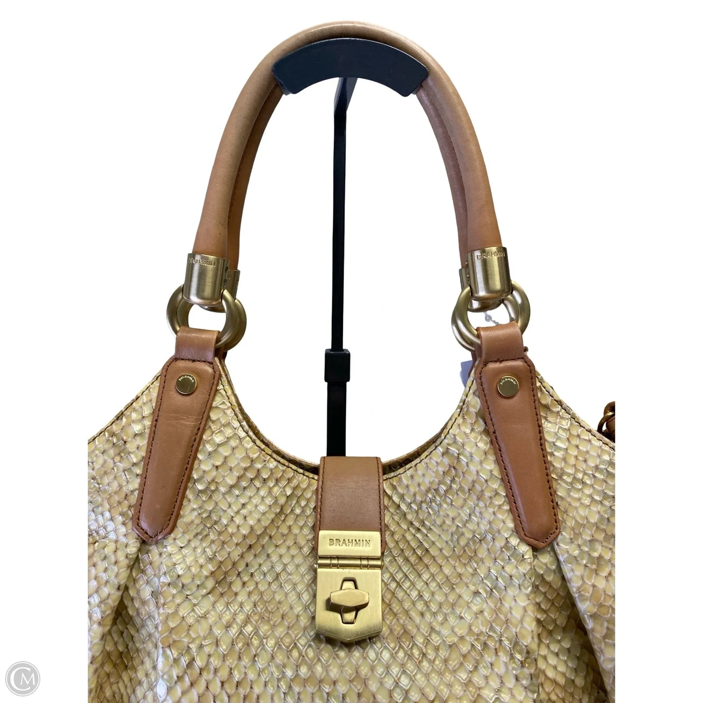 Handbag Designer By Brahmin, Size: Large