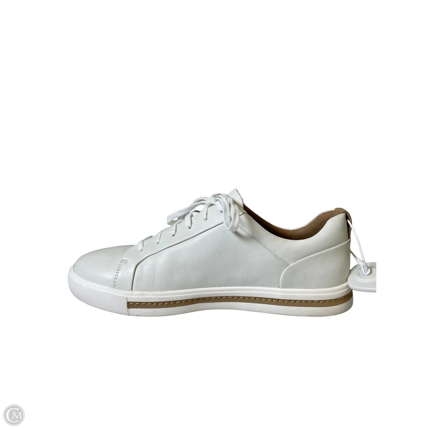 Shoes Flats By Clarks In Ivory, Size: 10