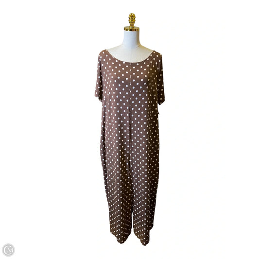 Dress Casual Maxi By Lane Bryant In Polkadot Pattern, Size: 18
