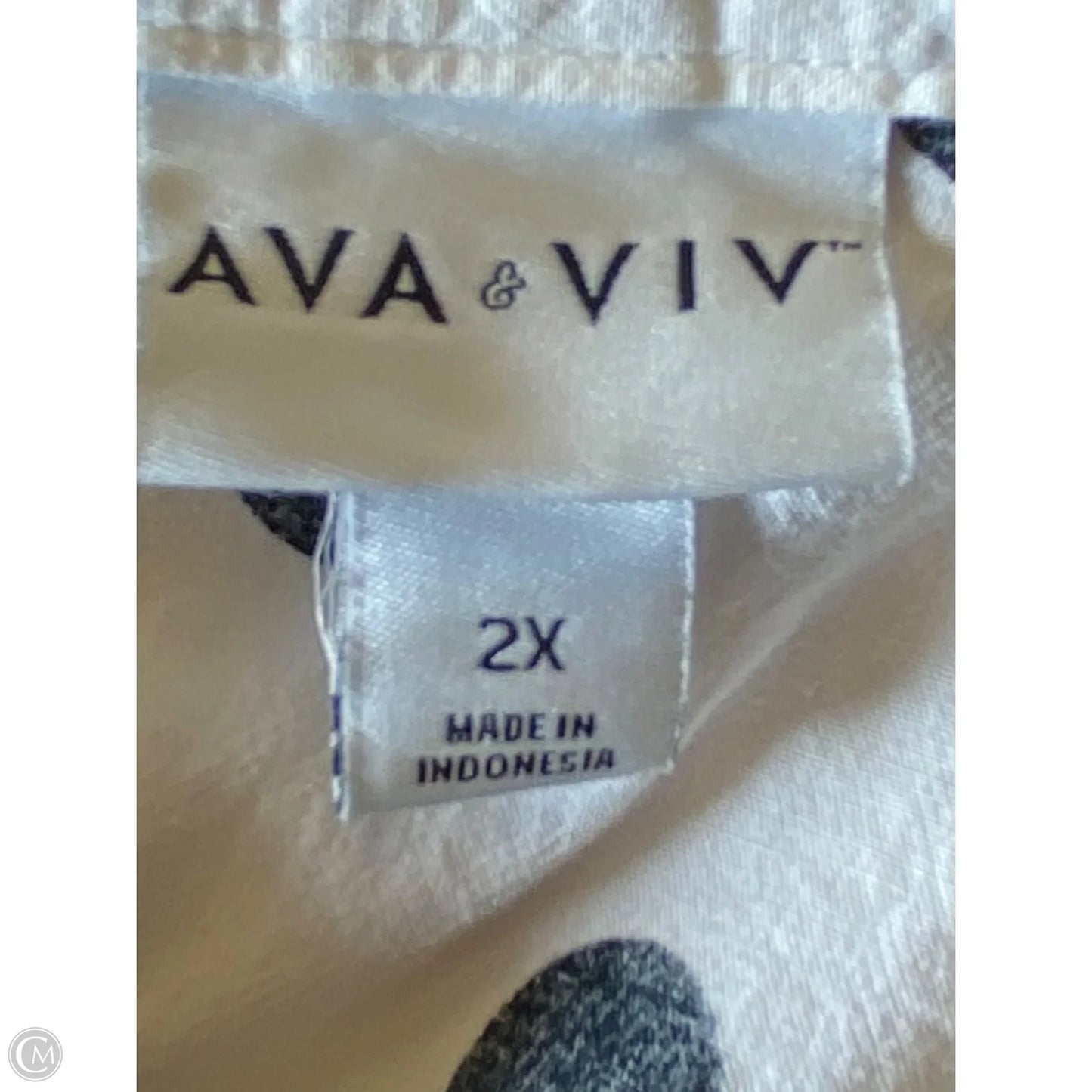 Dress Casual Short By Ava & Viv In Polkadot Pattern, Size: 2x