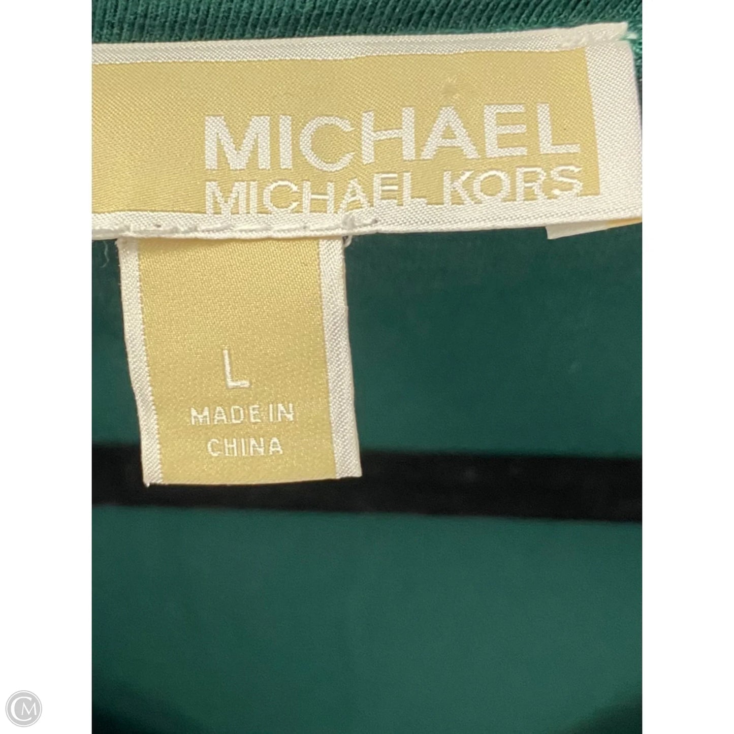 Top Long Sleeve Designer By Michael Kors In Green, Size: L