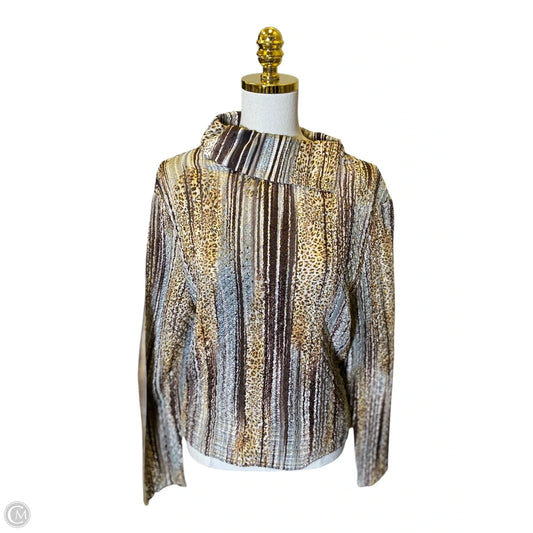 Top Long Sleeve By Alberto Makali In Multi-colored, Size: Xl
