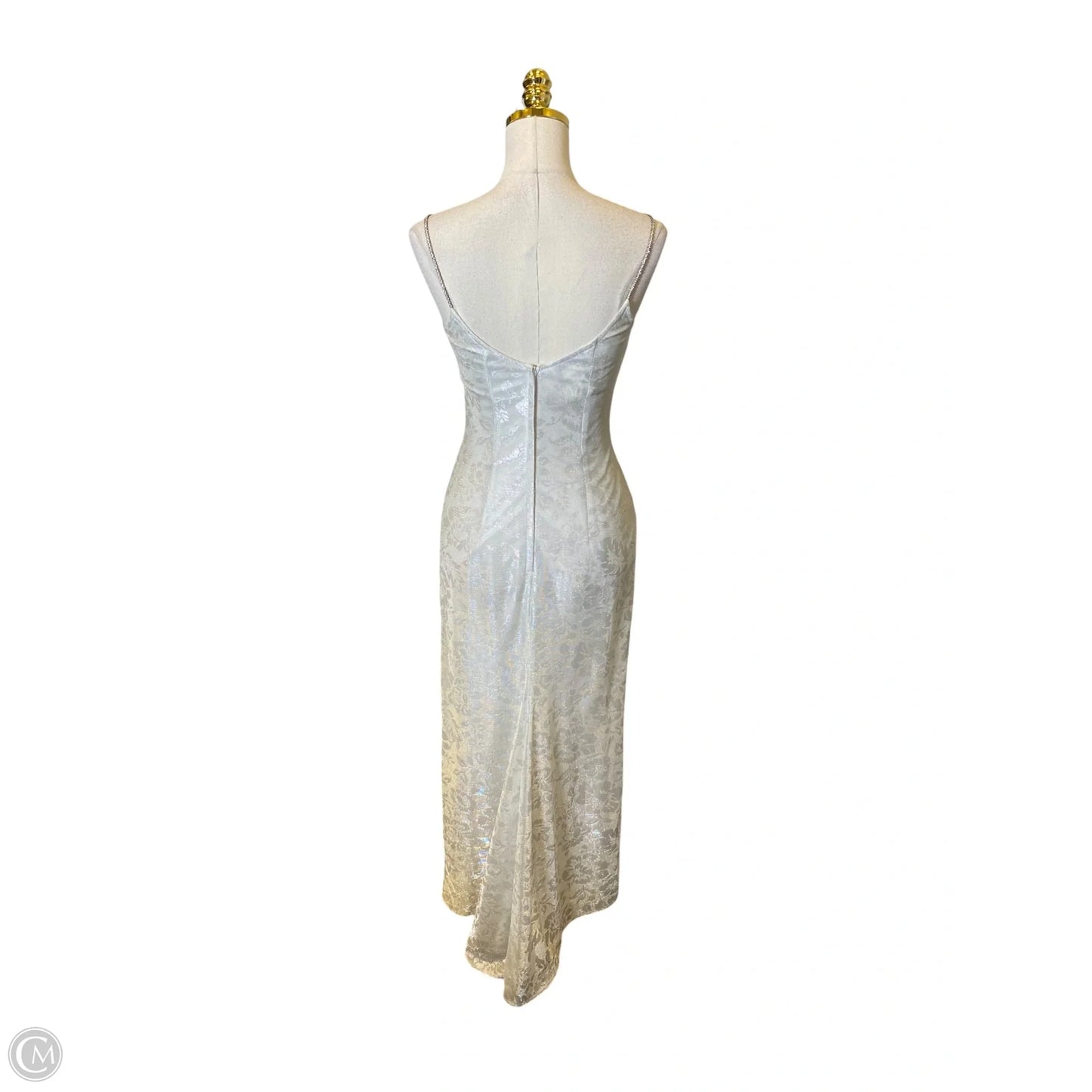 Dress Casual Maxi By Jessica Mcclintok In Silver, Size: 6