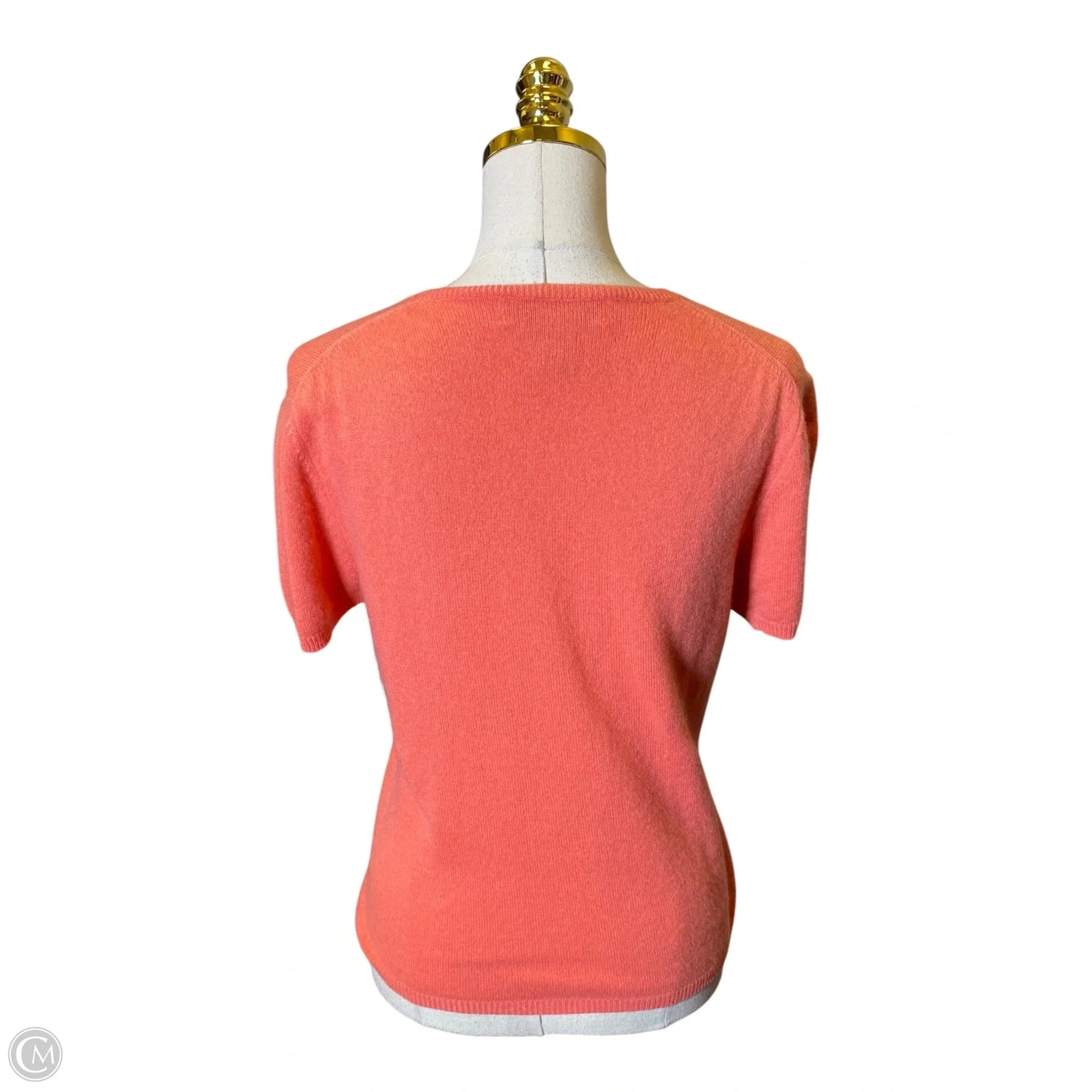 Sweater Cashmere By Clothes Mentor In Coral, Size: M