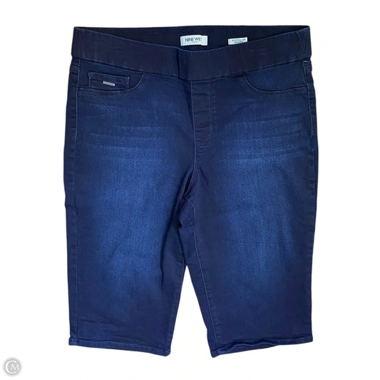 Capris By Nine West In Blue Denim, Size: 12