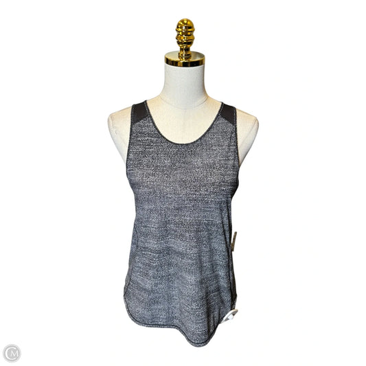 Athletic Tank Top By Lululemon In Black & White, Size: L