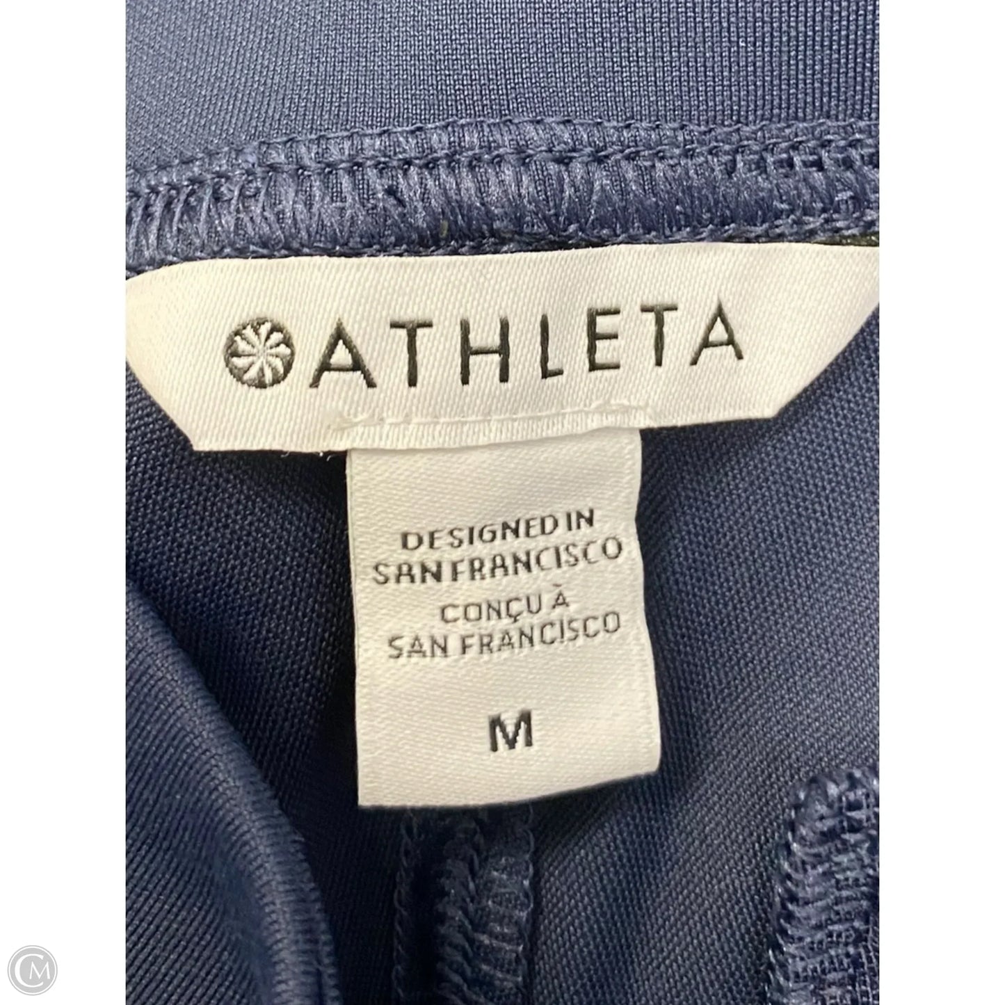 Athletic Leggings By Athleta In Navy, Size: M
