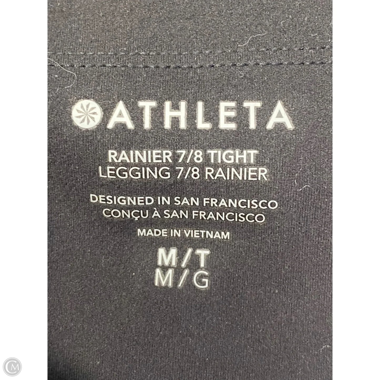 Athletic Leggings By Athleta In Black, Size: M