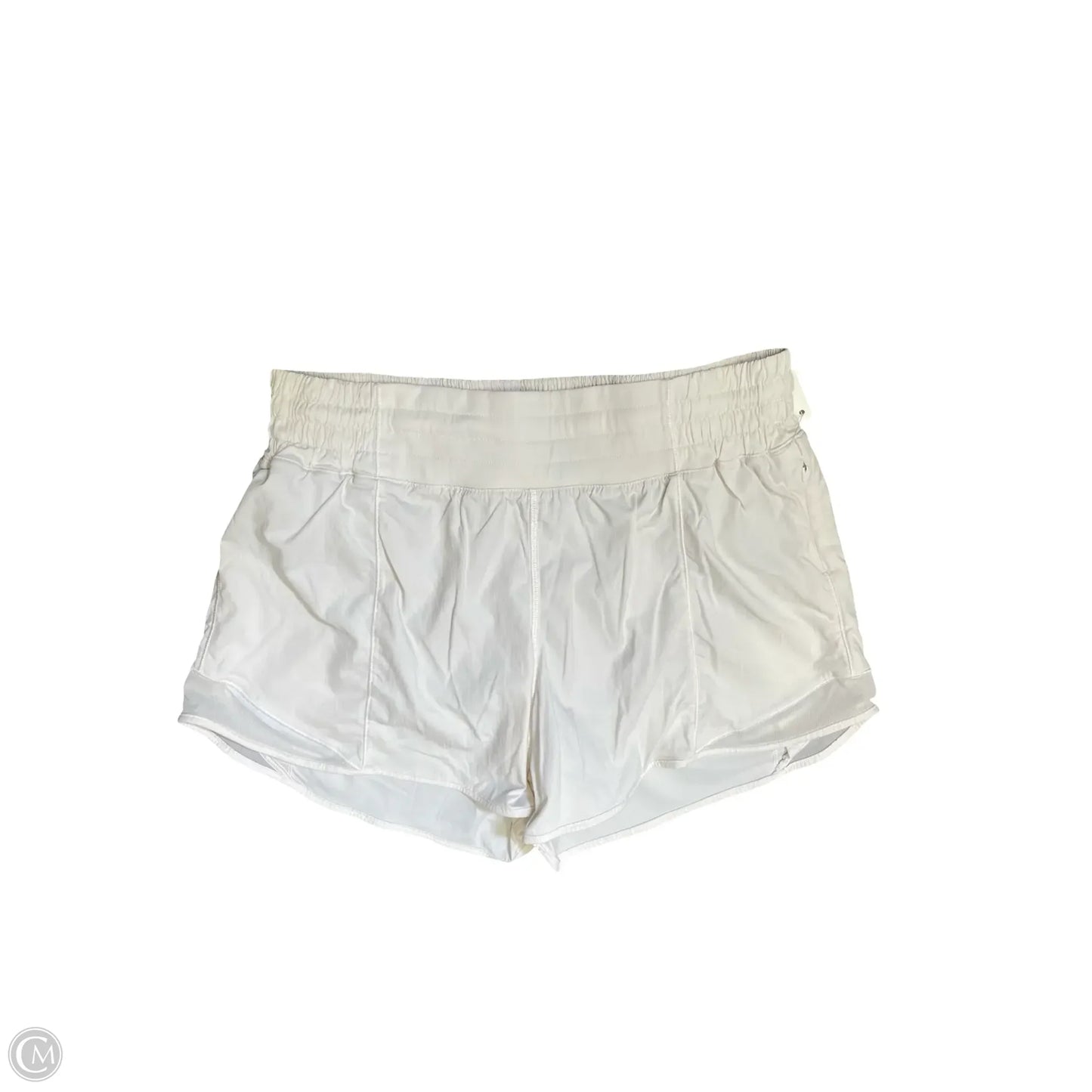 Athletic Shorts By Lululemon In White, Size: 8