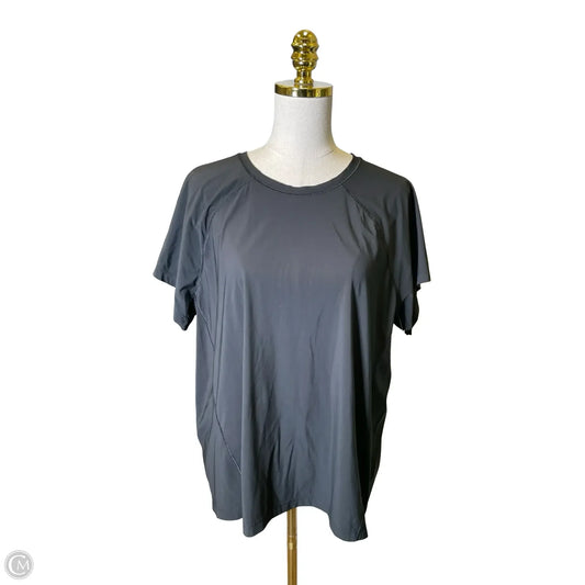 Athletic Top Short Sleeve By Athleta In Black, Size: Xl