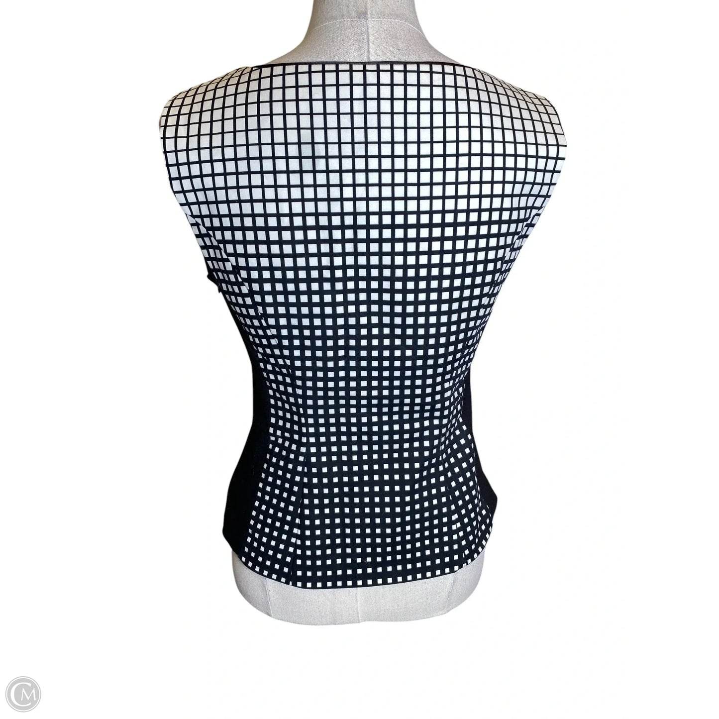 Blouse Sleeveless By White House Black Market In Black & White, Size: 4