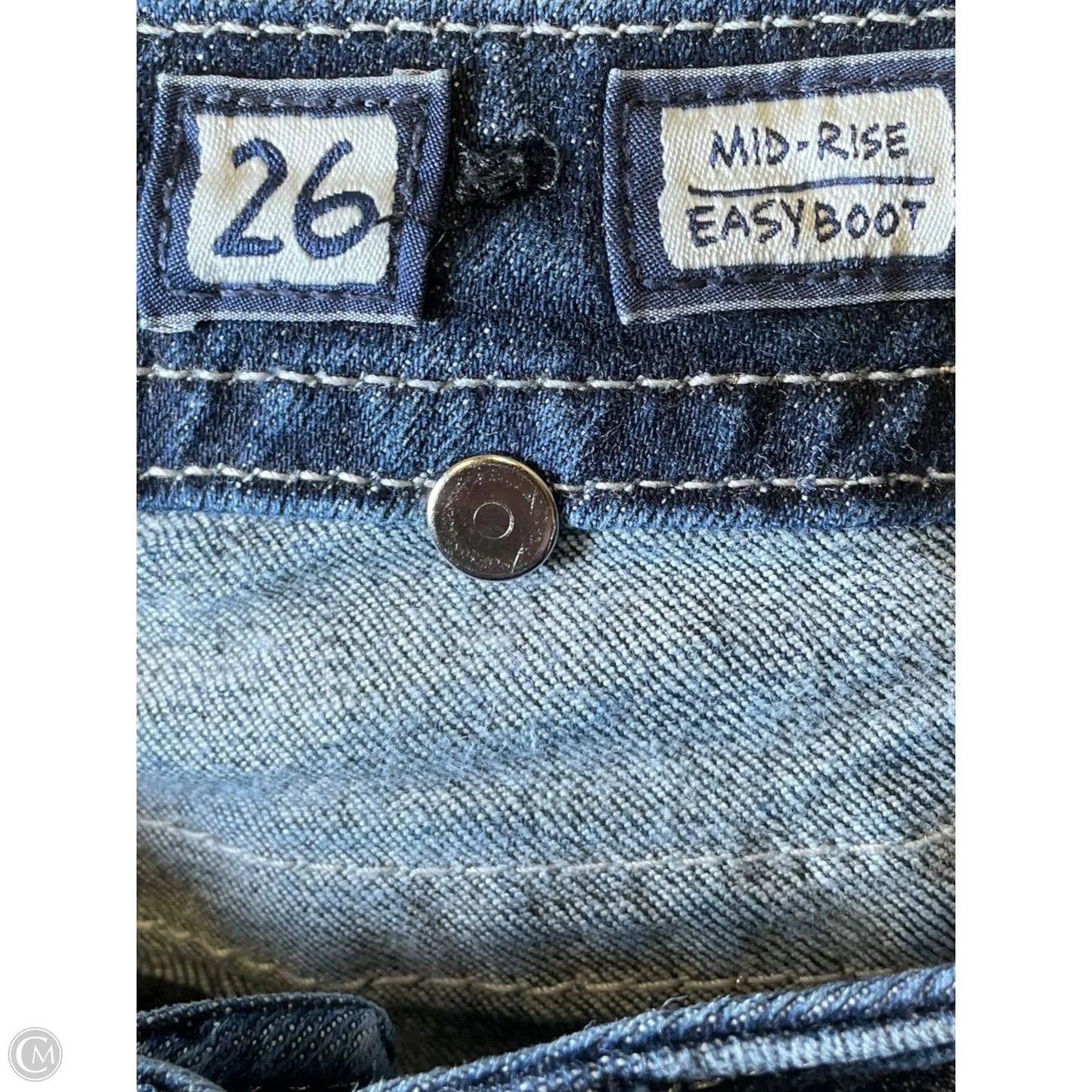 Jeans Boot Cut By Miss Me In Blue Denim, Size: 2