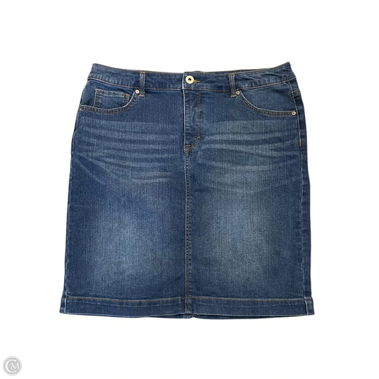 Skirt Midi By Style And Company In Blue, Size: 14
