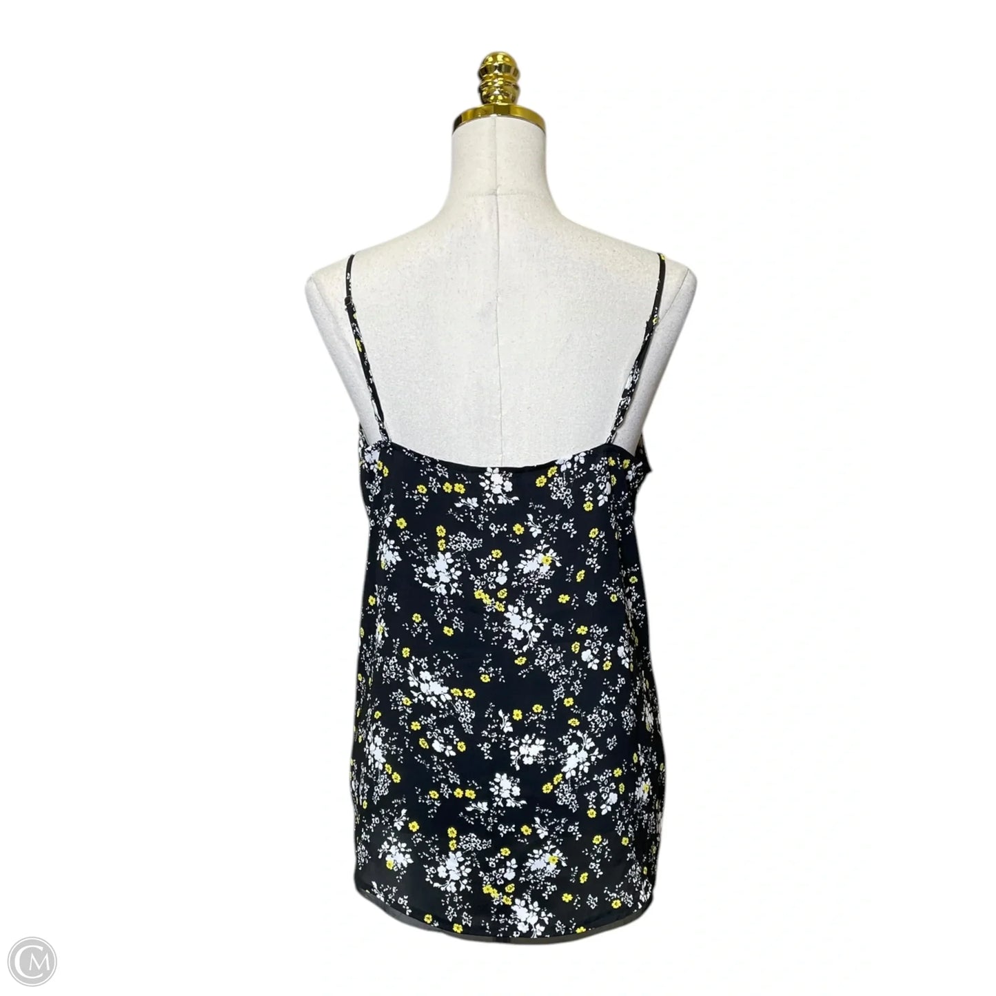 Tank Top Designer By Vera Wang In Floral Print, Size: L