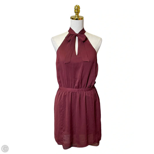 Dress Casual Midi By Banana Republic In Maroon, Size: 6