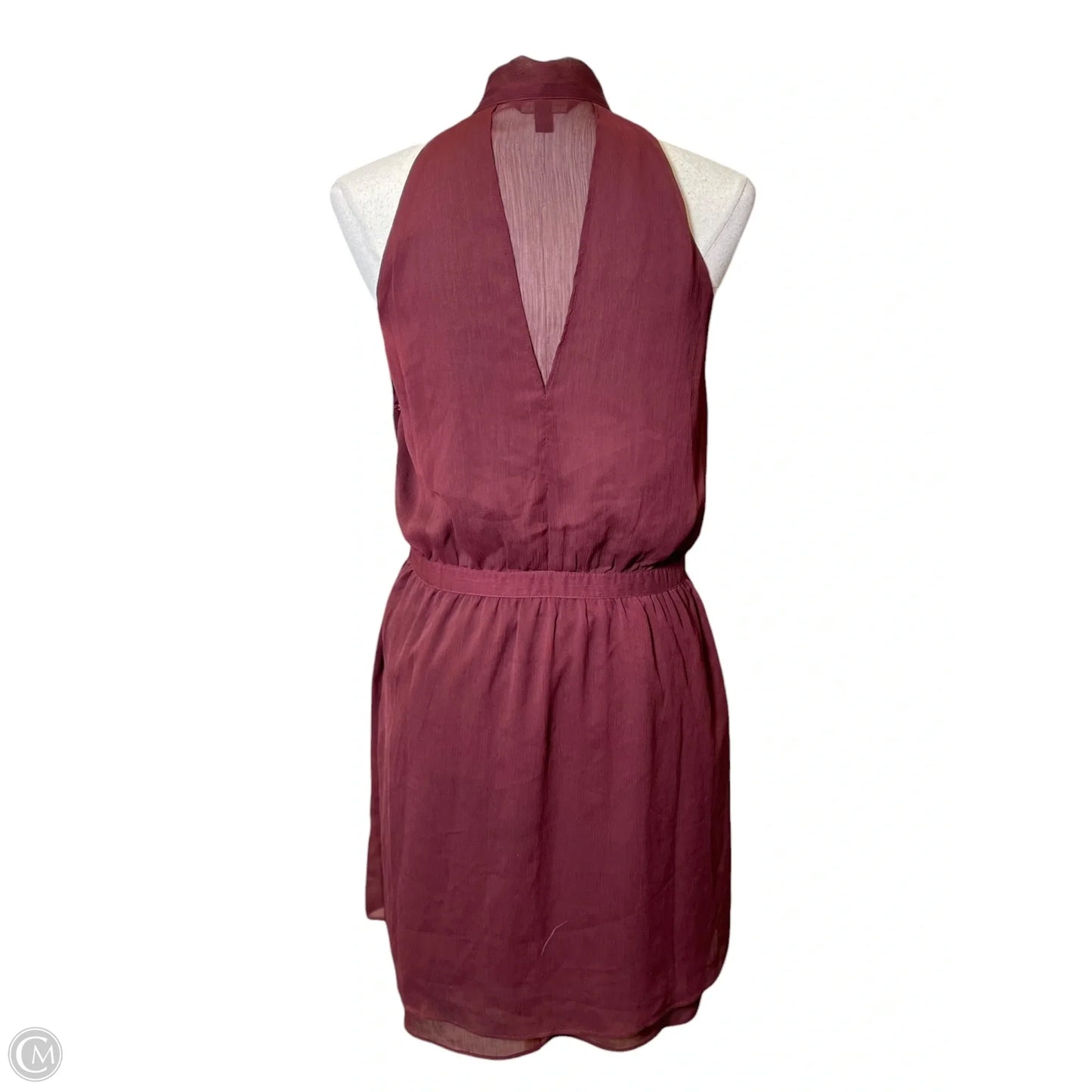 Dress Casual Midi By Banana Republic In Maroon, Size: 6