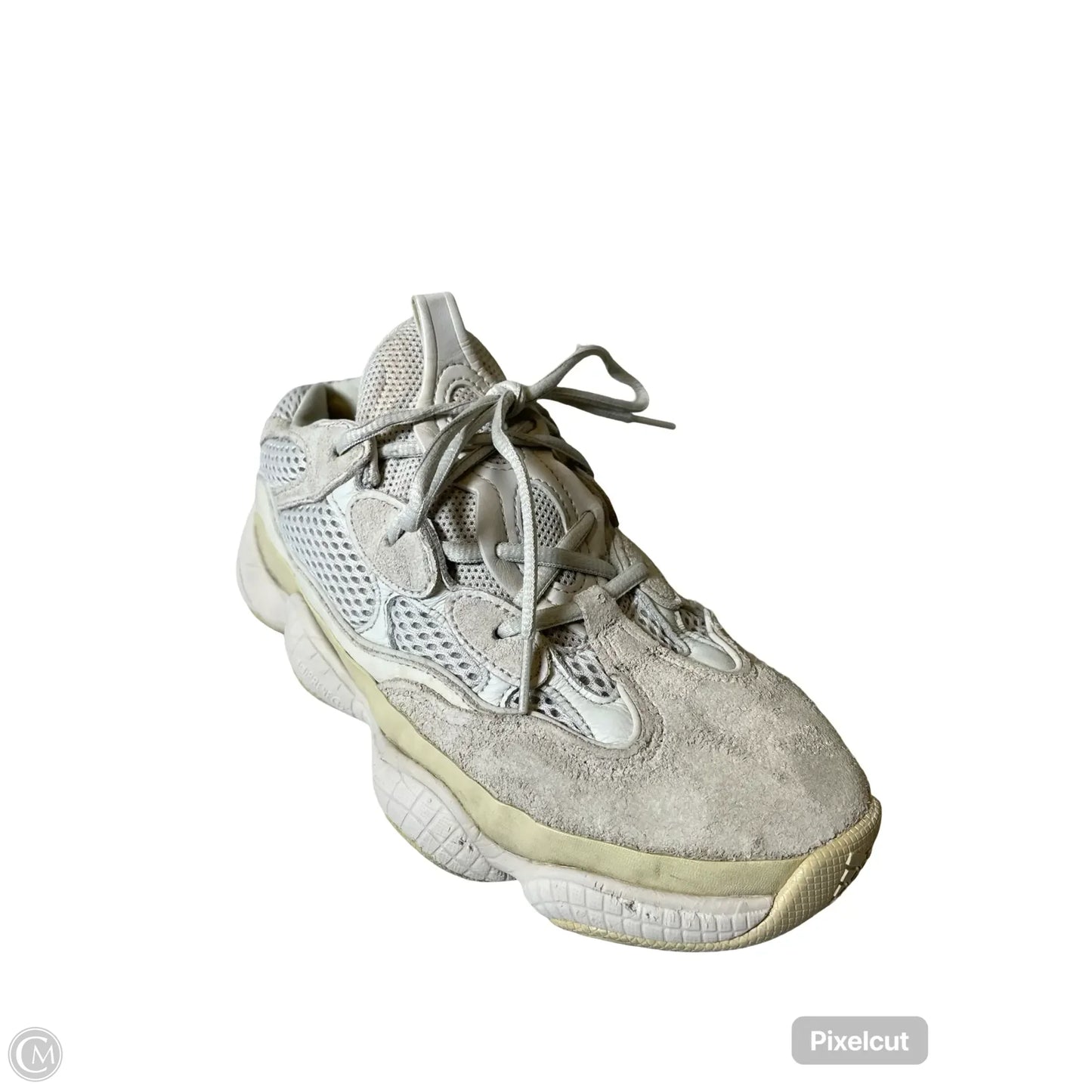 Shoes Luxury Designer By Yeezy In Cream, Size: 8