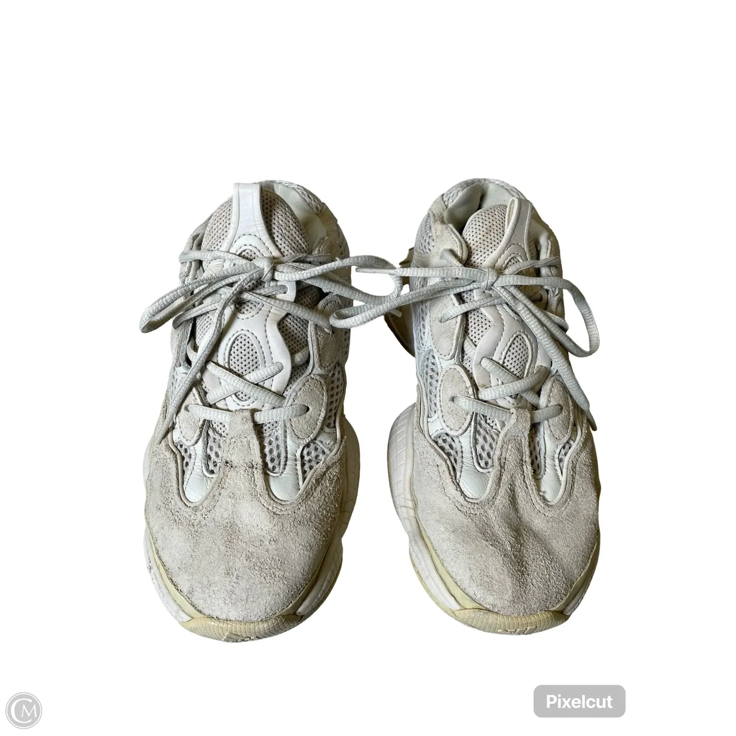Shoes Luxury Designer By Yeezy In Cream, Size: 8