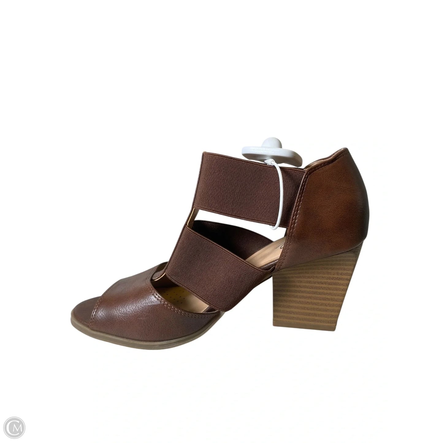 Shoes Heels Block By Abella In Brown, Size: 6.5
