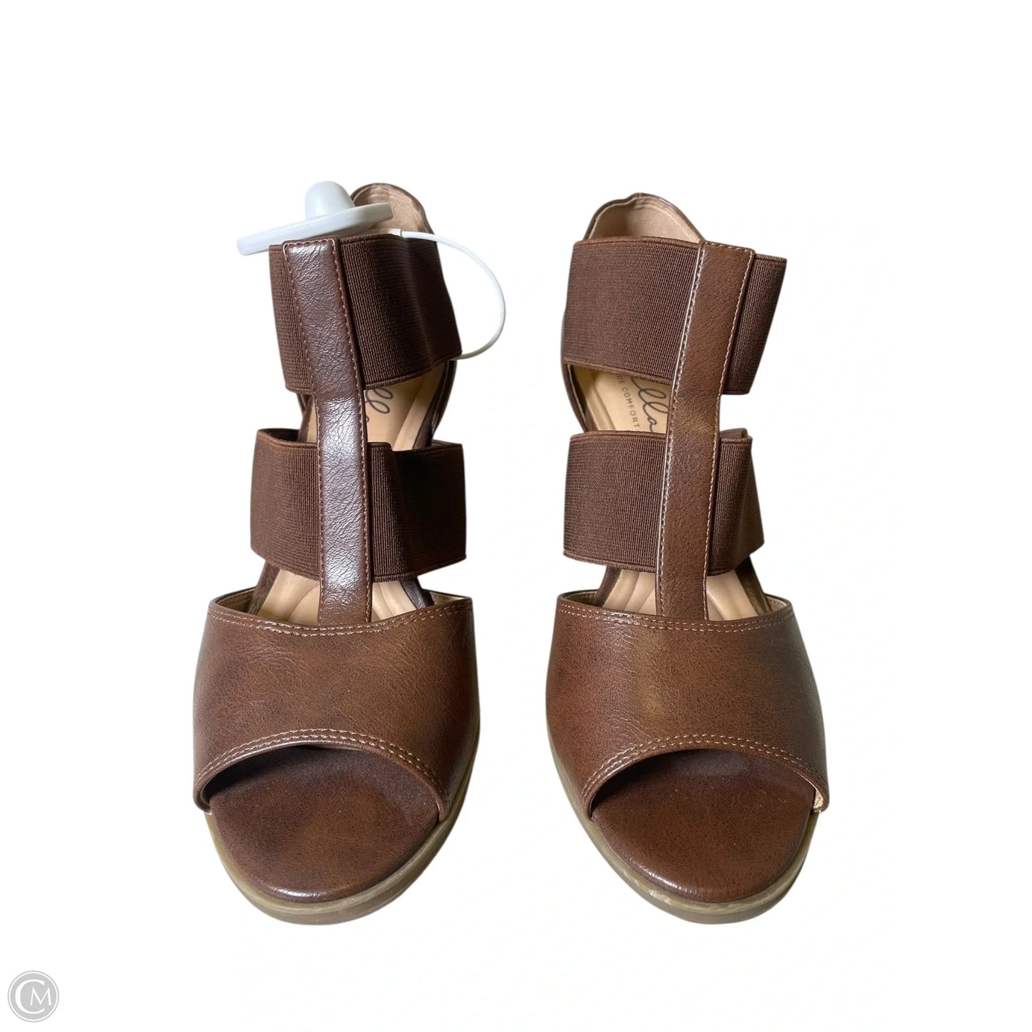Shoes Heels Block By Abella In Brown, Size: 6.5