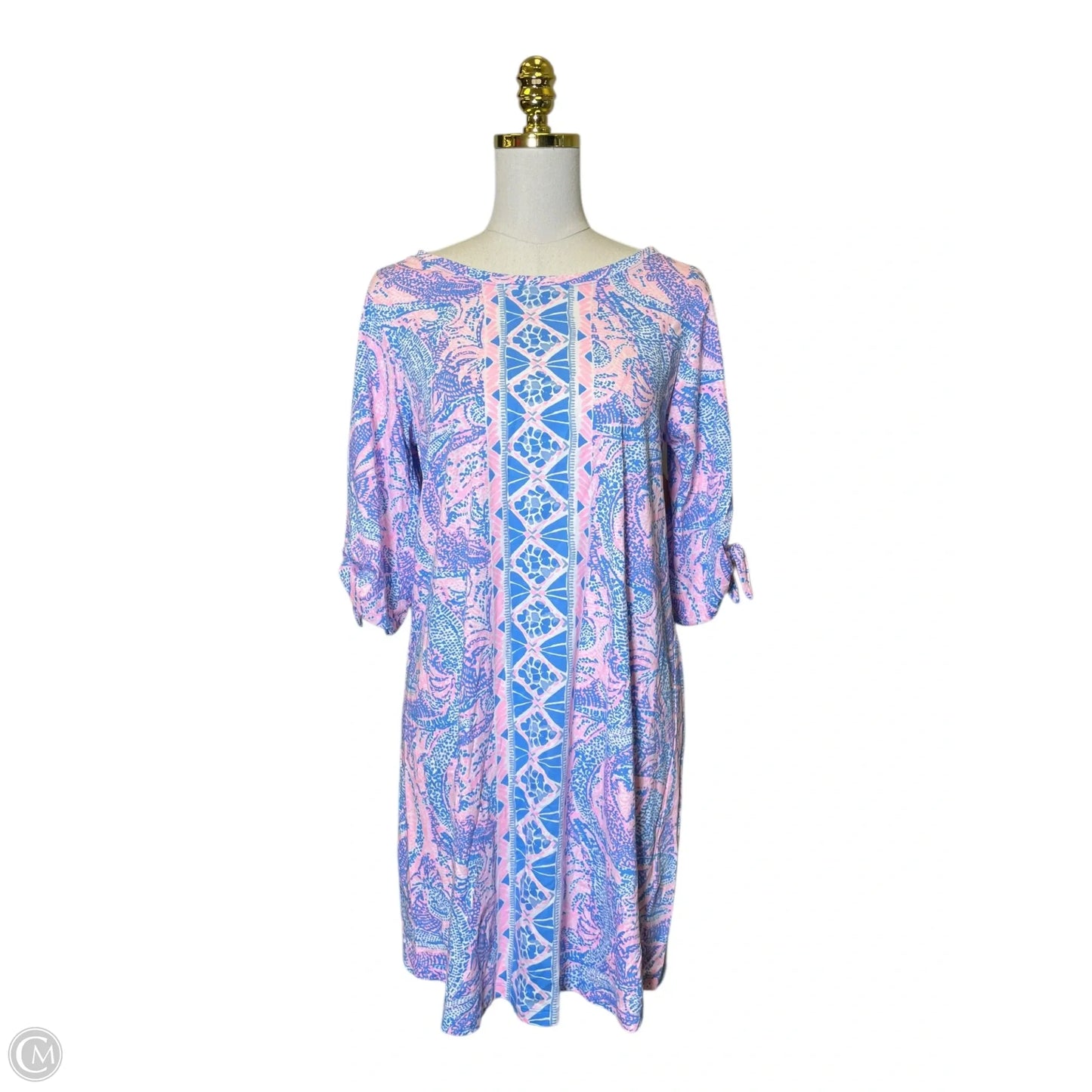 Dress Designer By Lilly Pulitzer In Blue & Pink, Size: L