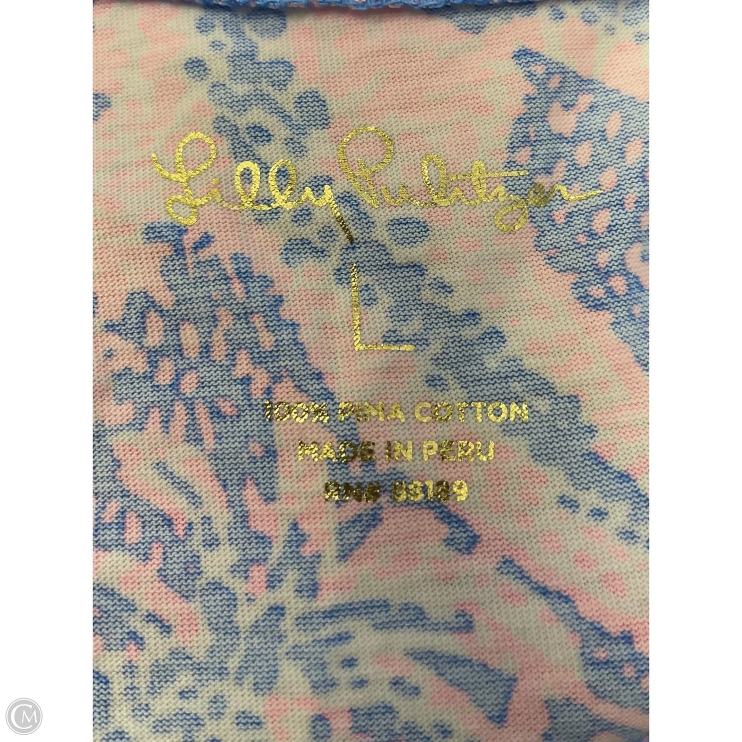 Dress Designer By Lilly Pulitzer In Blue & Pink, Size: L