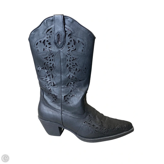 Boots Western By Roper In Black, Size: 9.5