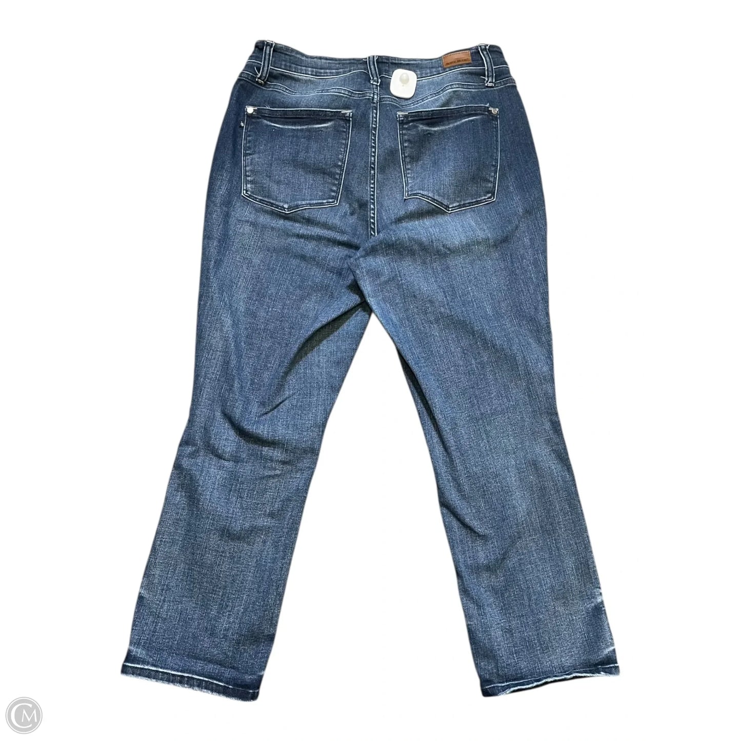 Jeans Cropped By Judy Blue In Blue Denim, Size: 14