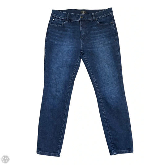 Jeans Skinny By Ann Taylor In Blue Denim, Size: 8p