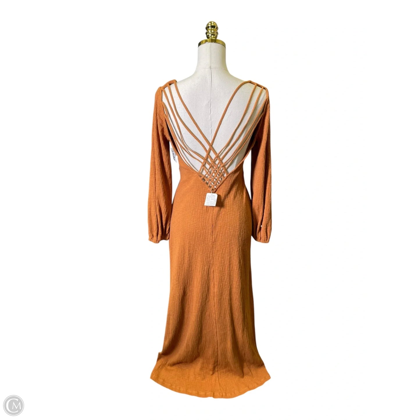 Dress Casual Maxi By Clothes Mentor In Orange, Size: M