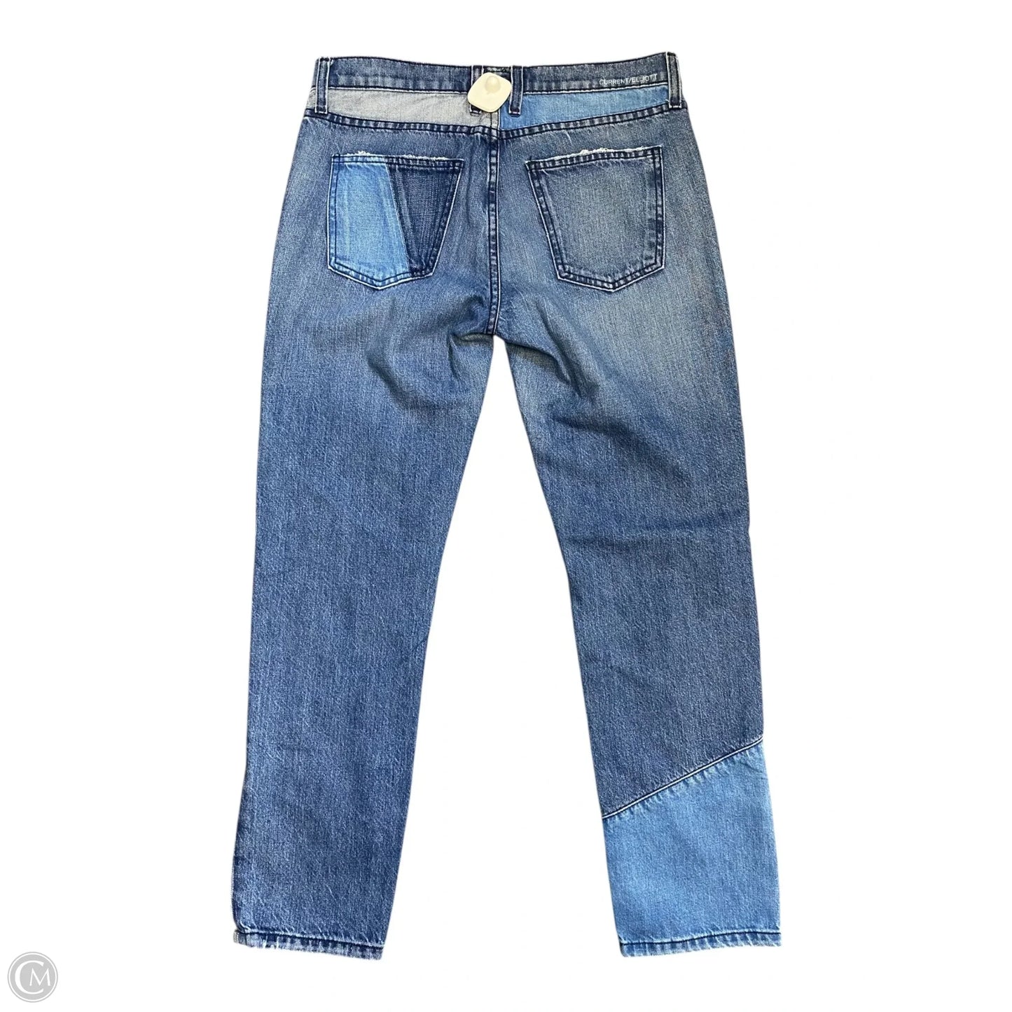 Jeans Skinny By Current Elliott In Blue Denim, Size: 4