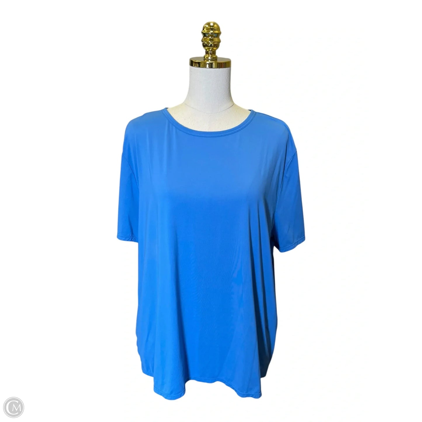 Athletic Top Short Sleeve By Clothes Mentor In Blue, Size: Xl