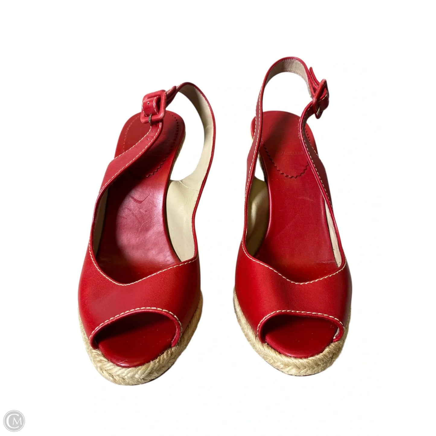 Shoes Luxury Designer By Christian Louboutin In Red, Size: 7.5
