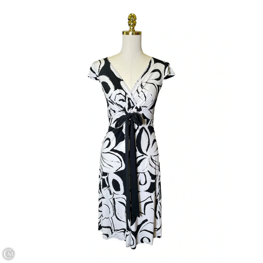 Dress Casual Midi By Merona In Black & White, Size: Xs