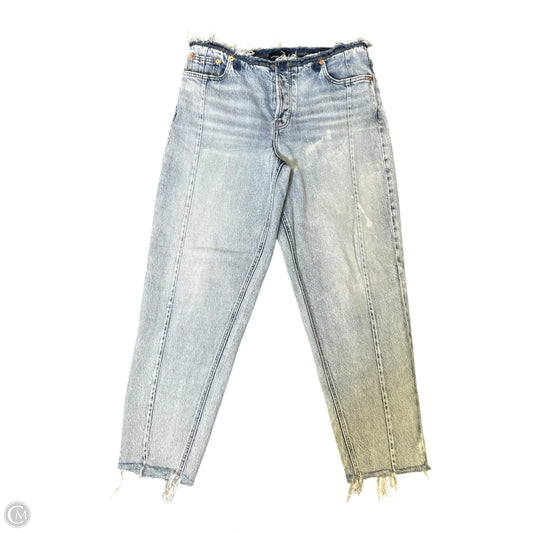Jeans Straight By Lucky Brand In Blue Denim, Size: 8