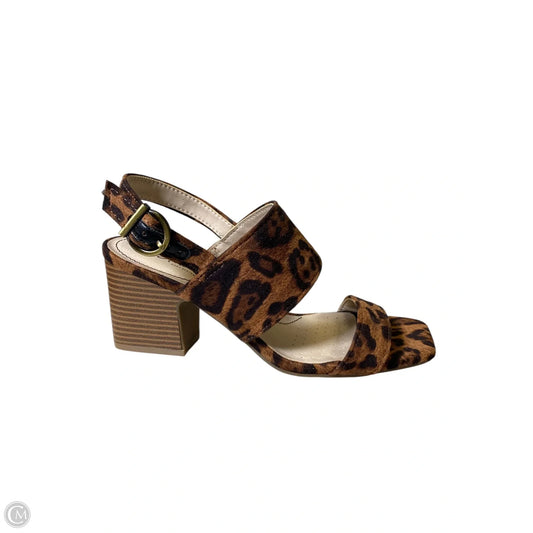 Shoes Heels Block By Life Stride In Animal Print, Size: 7.5