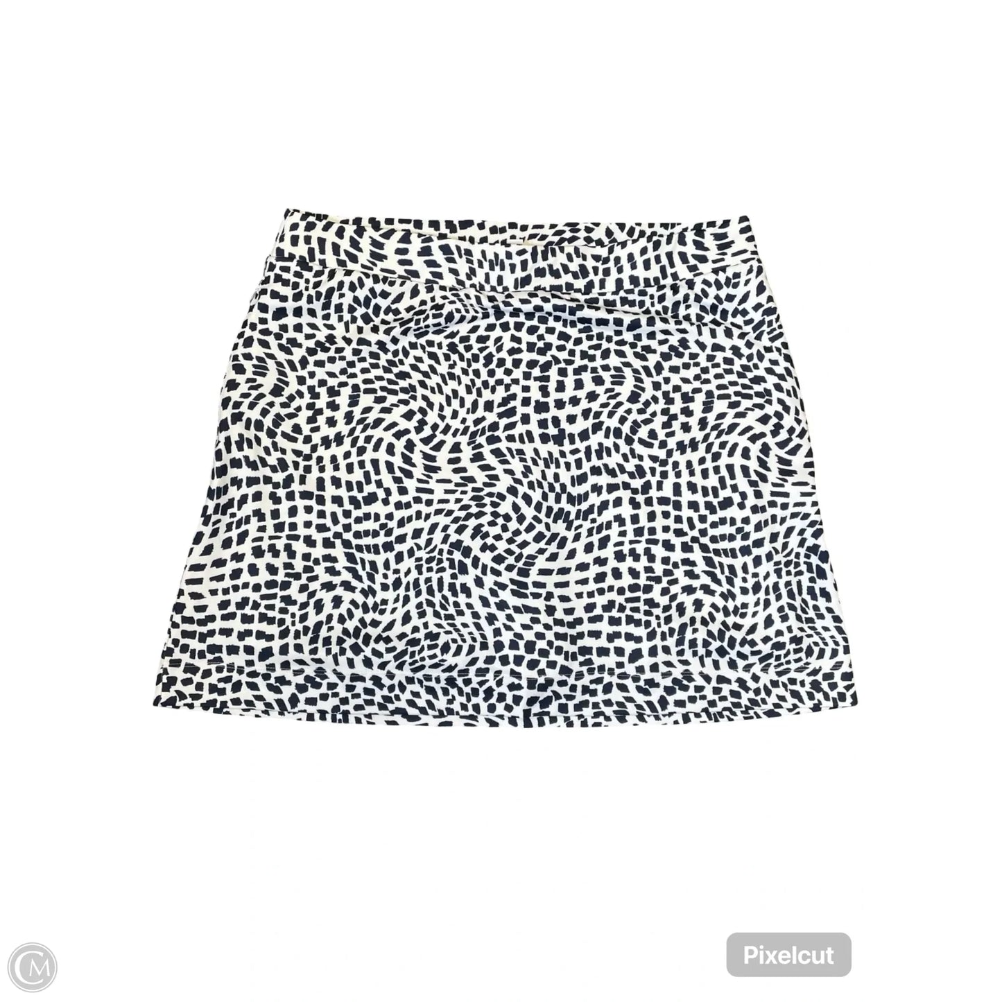 Skirt Midi By Chicos In Black & White, Size: L