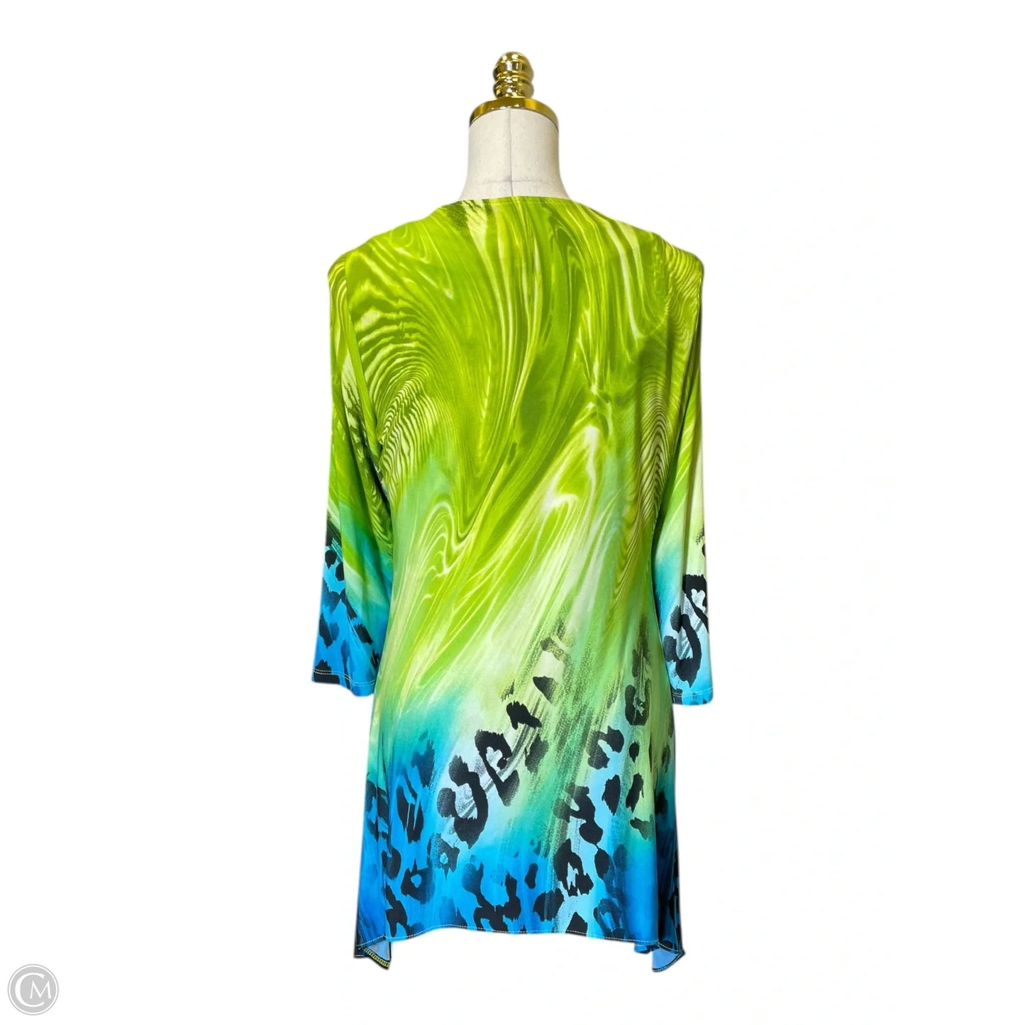 Top 2pc Sleeveless By Frank Lyman In Blue & Green, Size: L