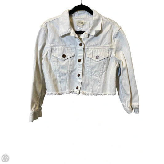 Jacket Designer By Alice + Olivia In White, Size: L