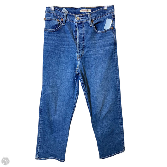 Jeans Straight By Levis In Blue Denim, Size: 30