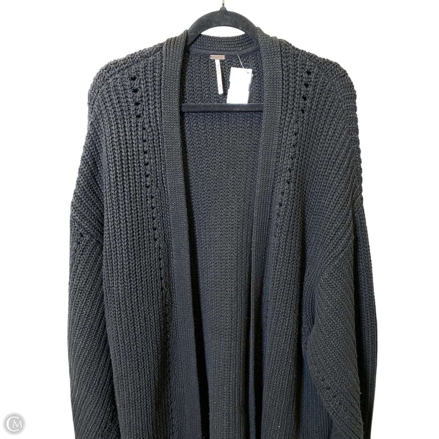 Sweater Cardigan By Free People In Black, Size: L