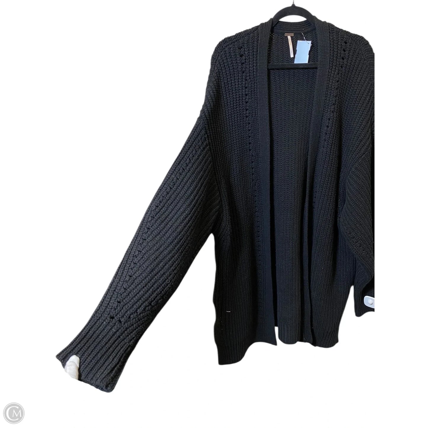 Sweater Cardigan By Free People In Black, Size: L