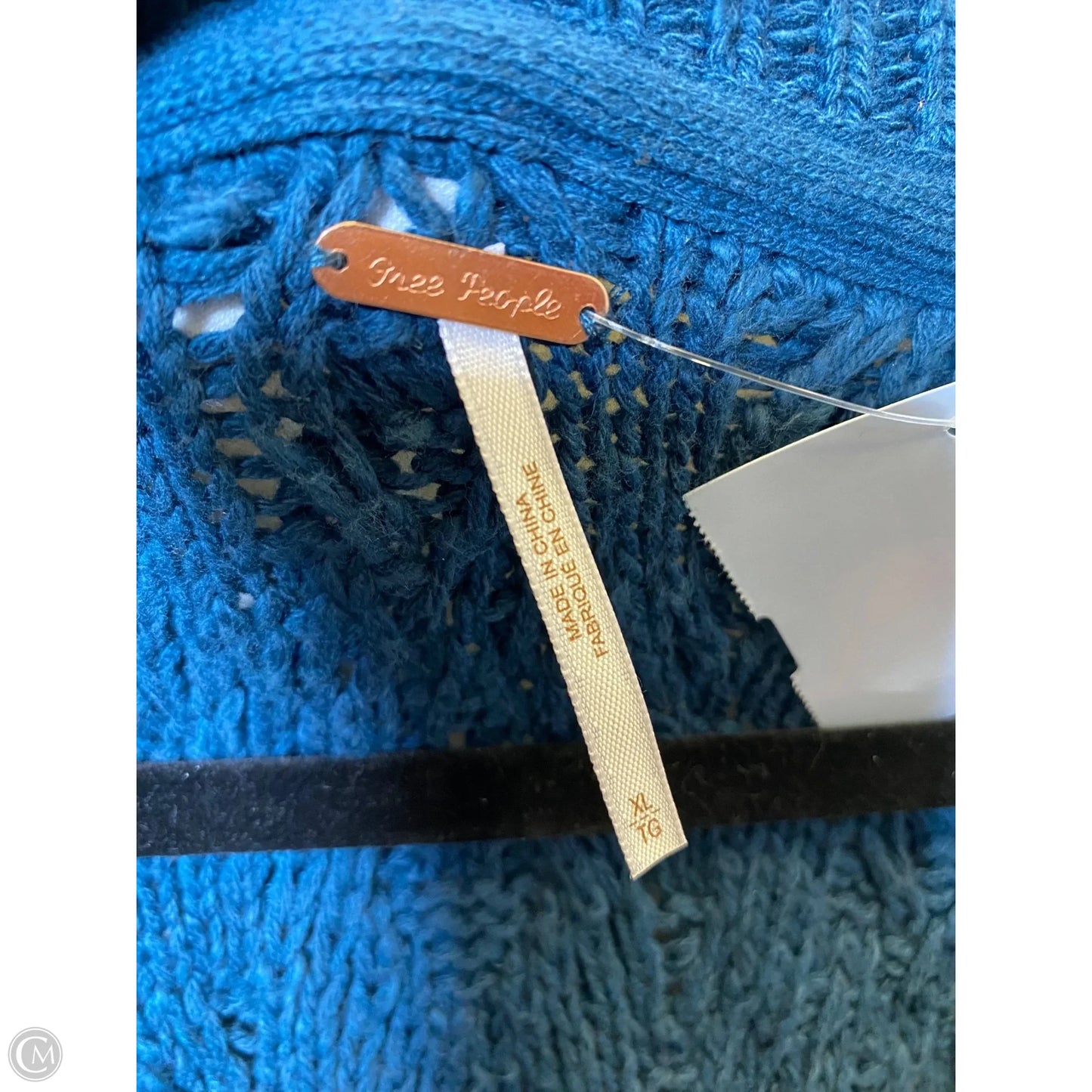 Sweater Cardigan By Free People In Aqua, Size: Xl