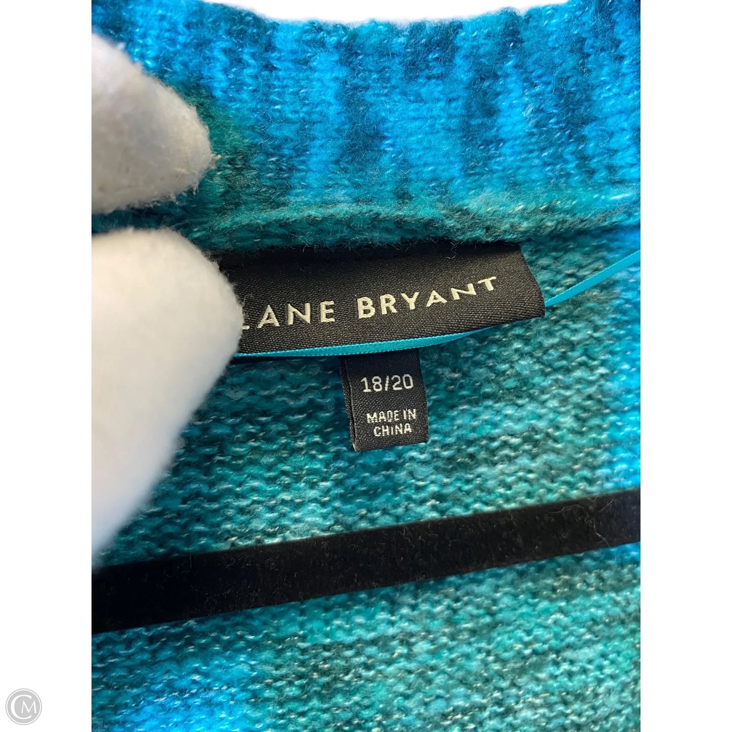 Cardigan By Lane Bryant In Aqua, Size: 2X