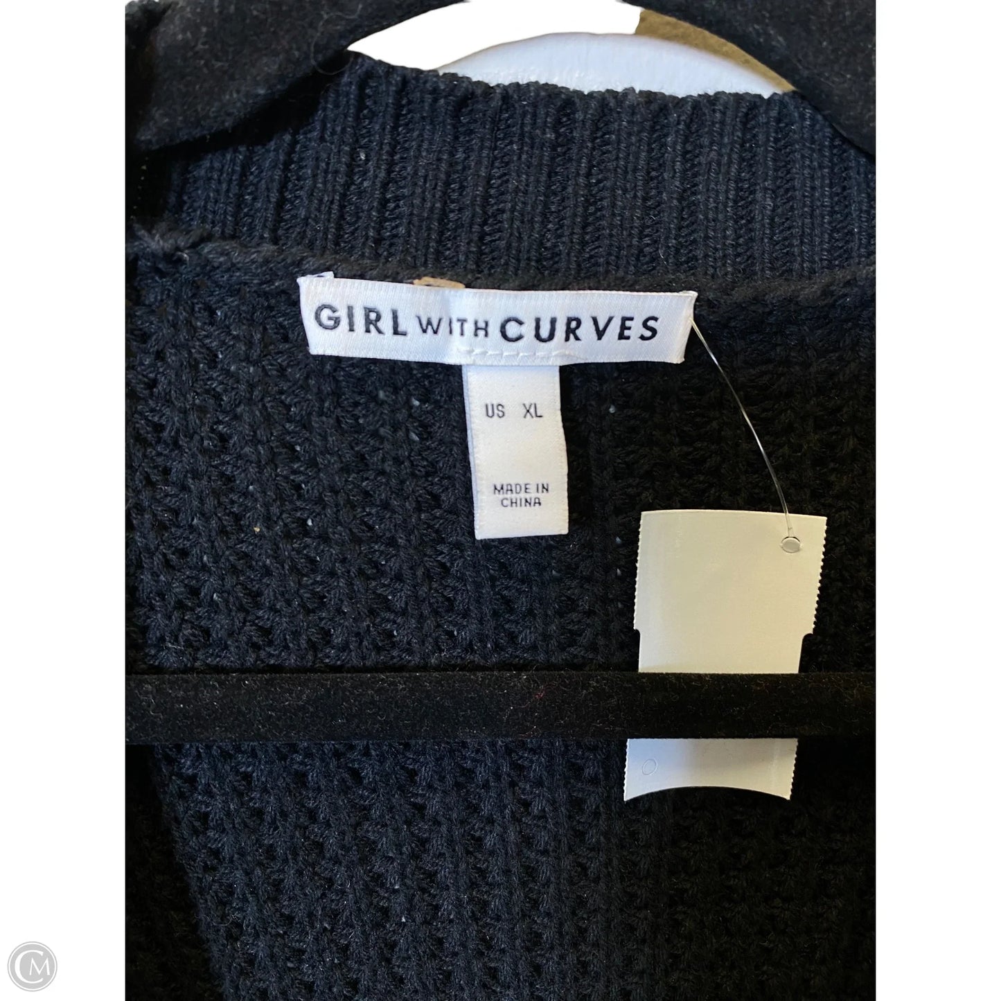 Sweater Cardigan By Clothes Mentor In Black, Size: Xl