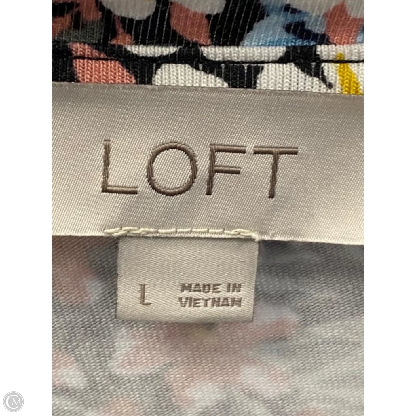 Dress Casual Midi By Loft In Floral Print, Size: L