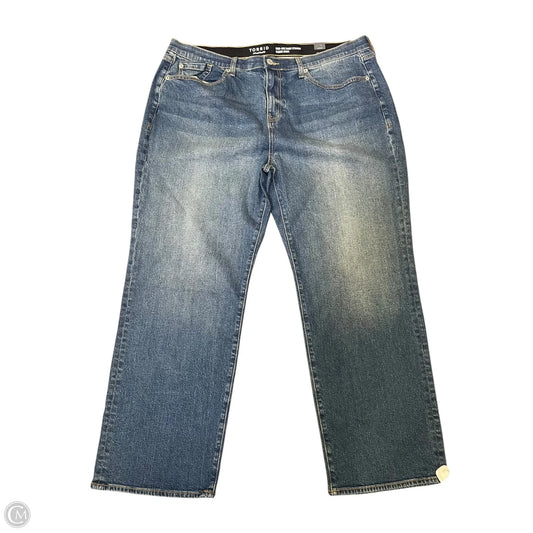 Jeans Wide Leg By Torrid In Blue Denim, Size: 18