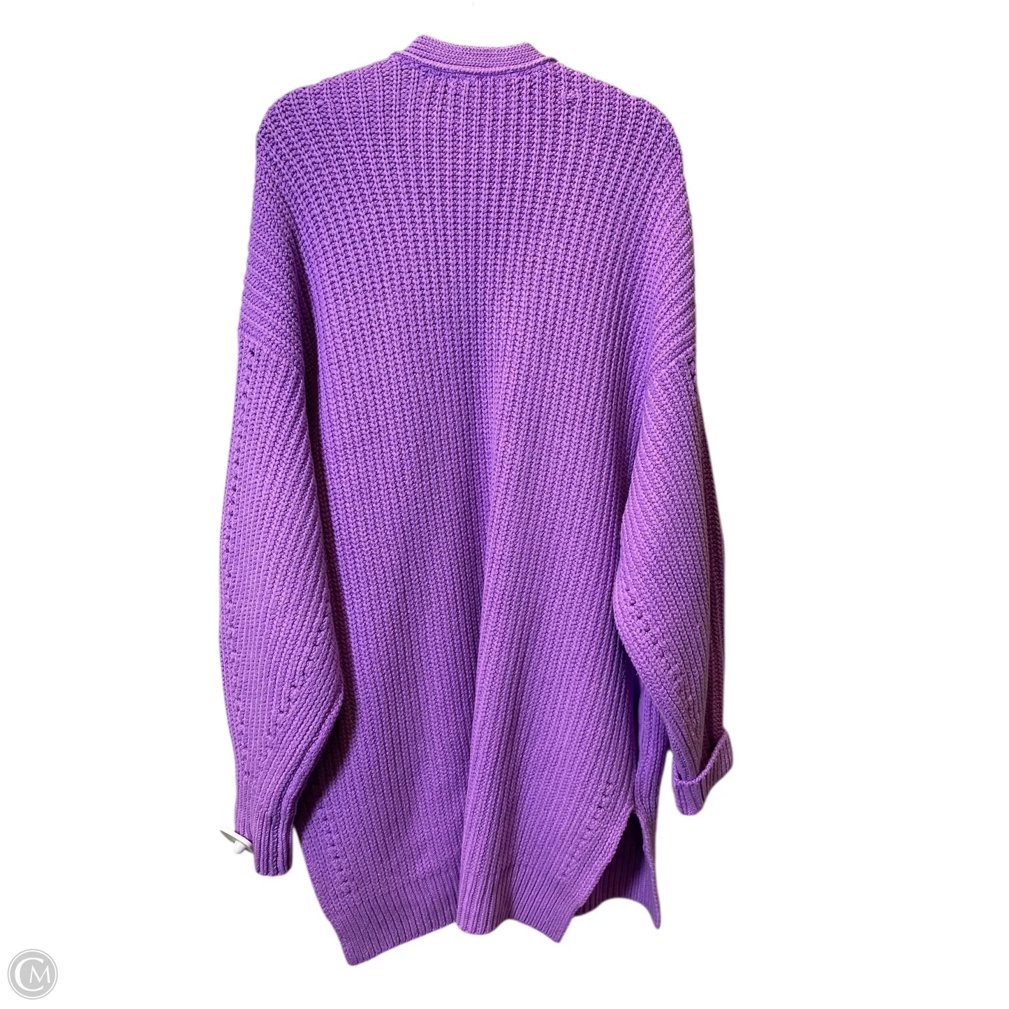 Sweater Cardigan By Free People In Purple, Size: L