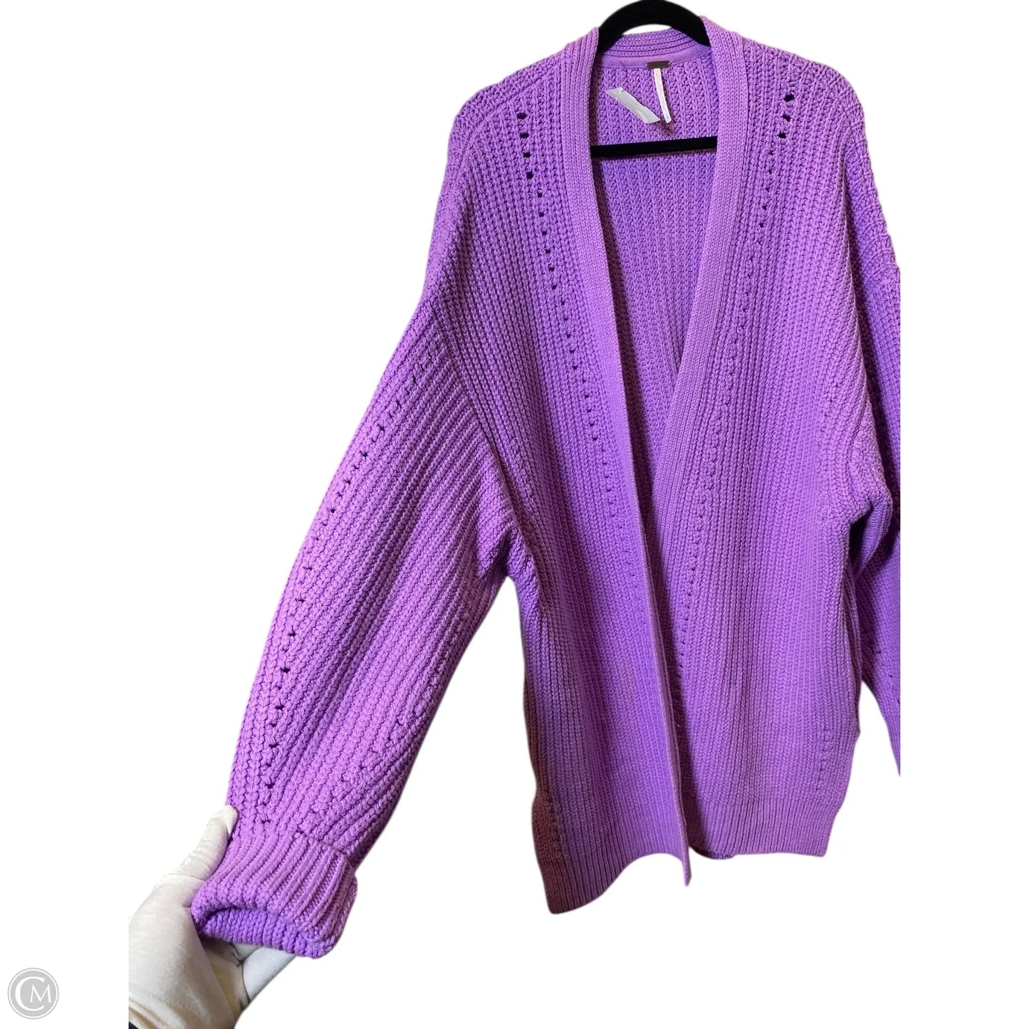 Sweater Cardigan By Free People In Purple, Size: L
